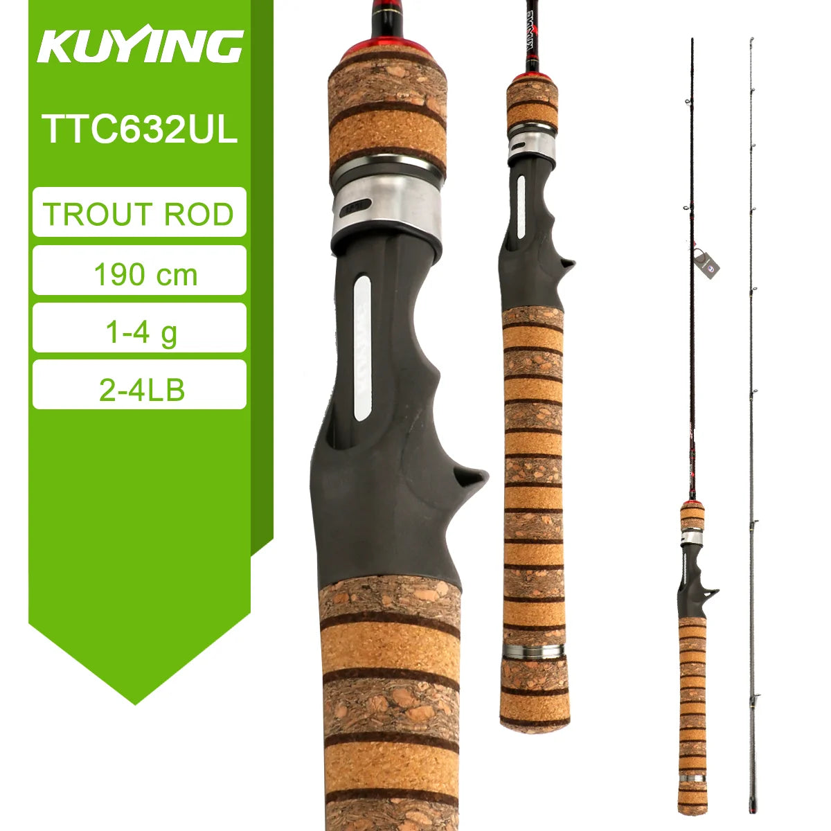 Kuying Teton Spinning Casting Rod For Lure Fishing