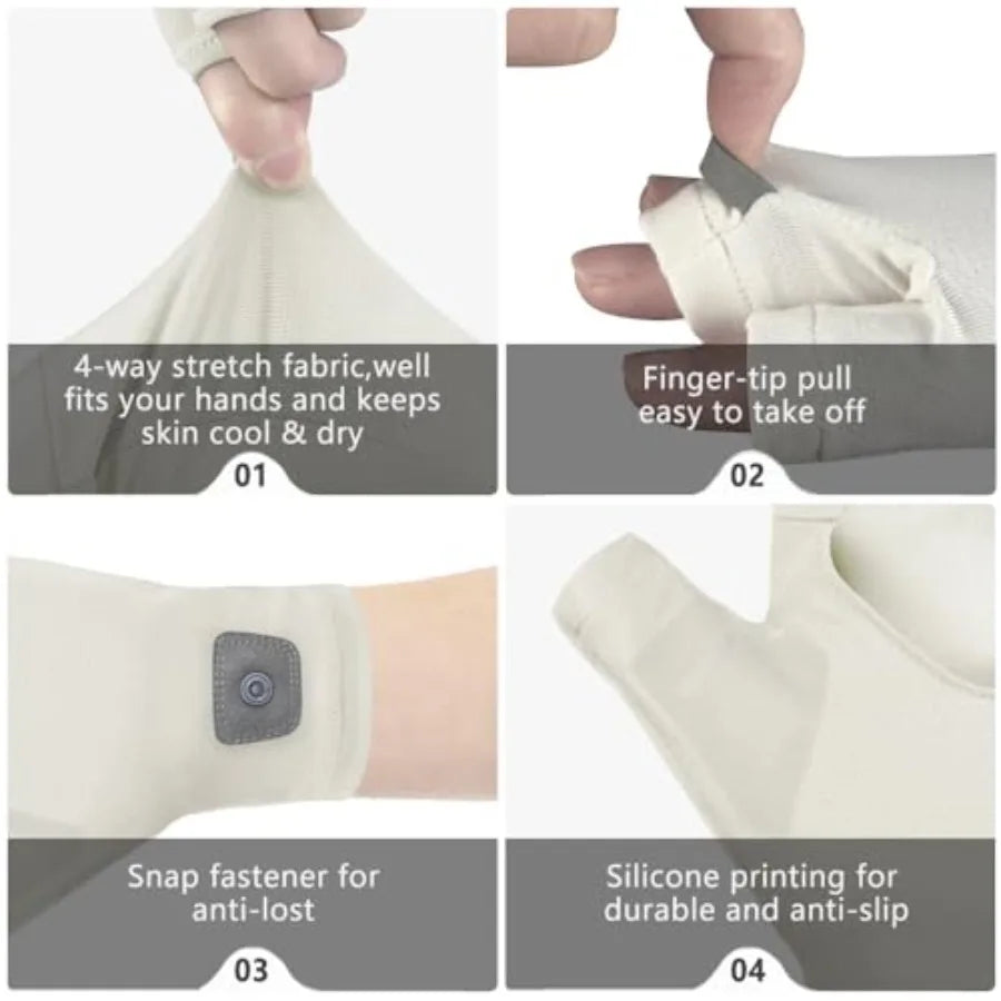Unisex UV Protective Fingerless Gloves UPF 50 Outdoor Activities