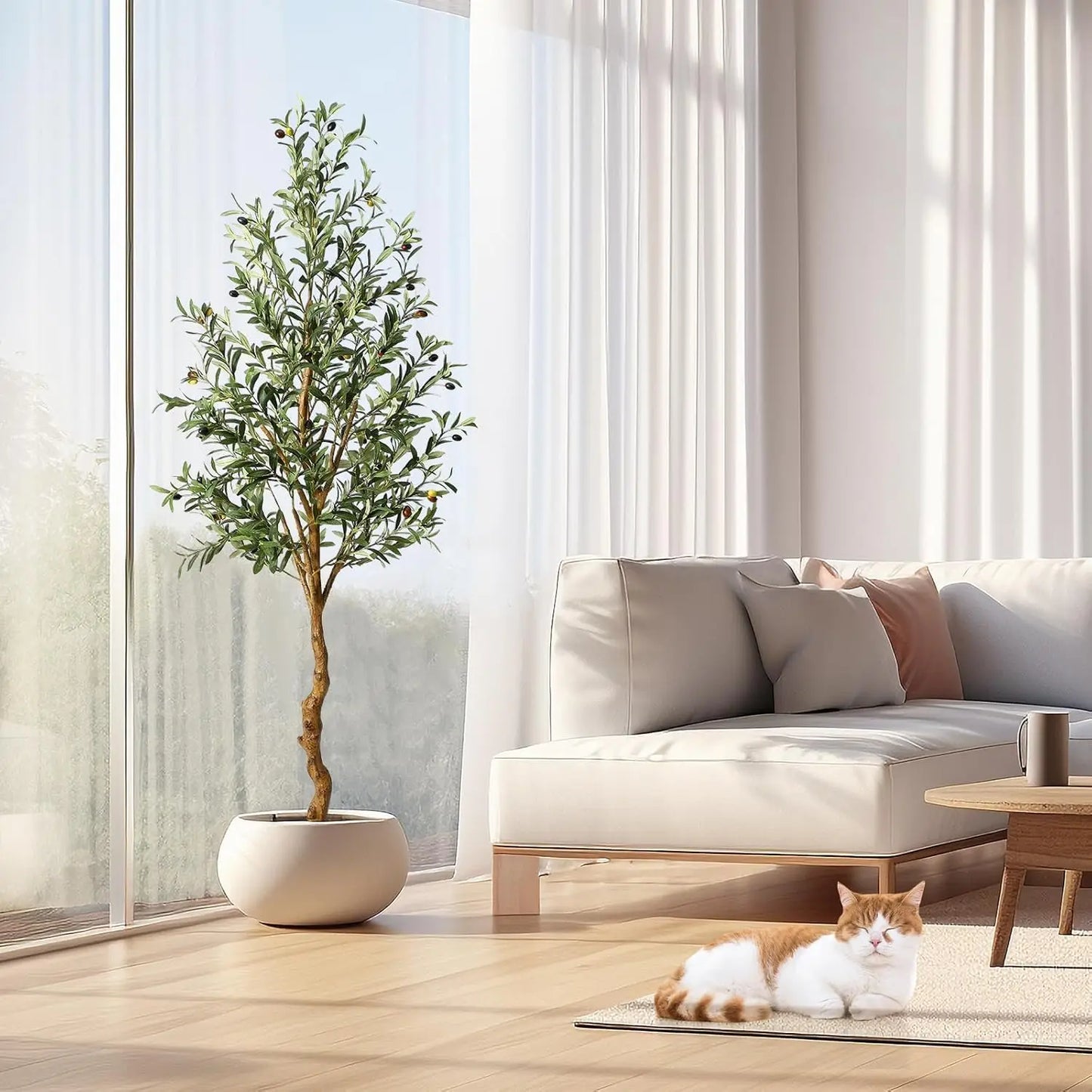 HiMISS Artificial Olive Tree In Pot For Indoor Home Decor