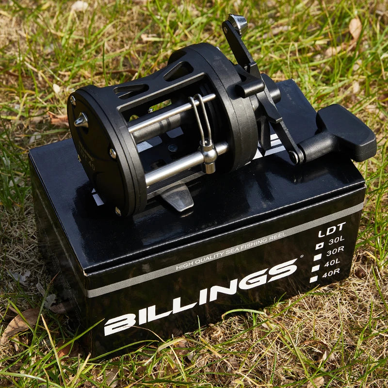 Billings Trolling Drum Fishing Reel 33Lb Drag 3.8 To 1