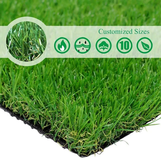 Realistic Artificial Grass Turf Thick Synthetic Lawn For Indoor Garden