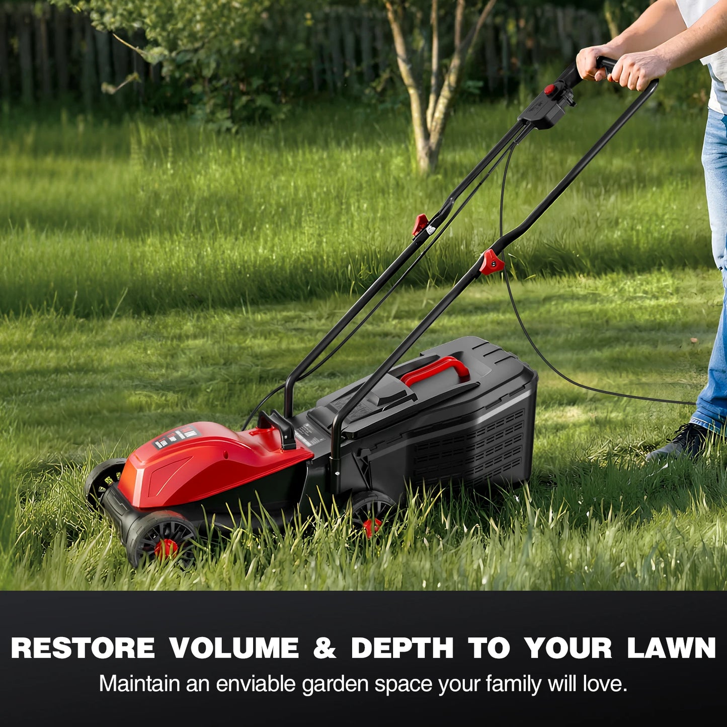 High Power Electric Lawn Mower For Large Yards Corded