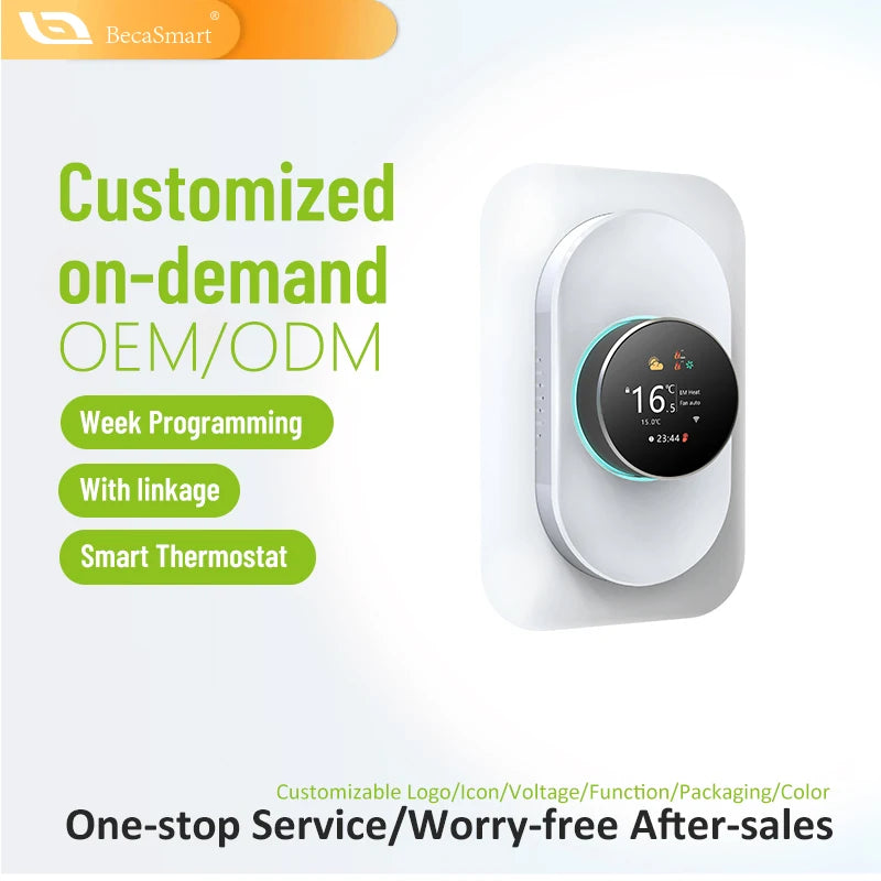 Beca Weekly Programmable Smart Home Thermostat For Floor Heating Alexa