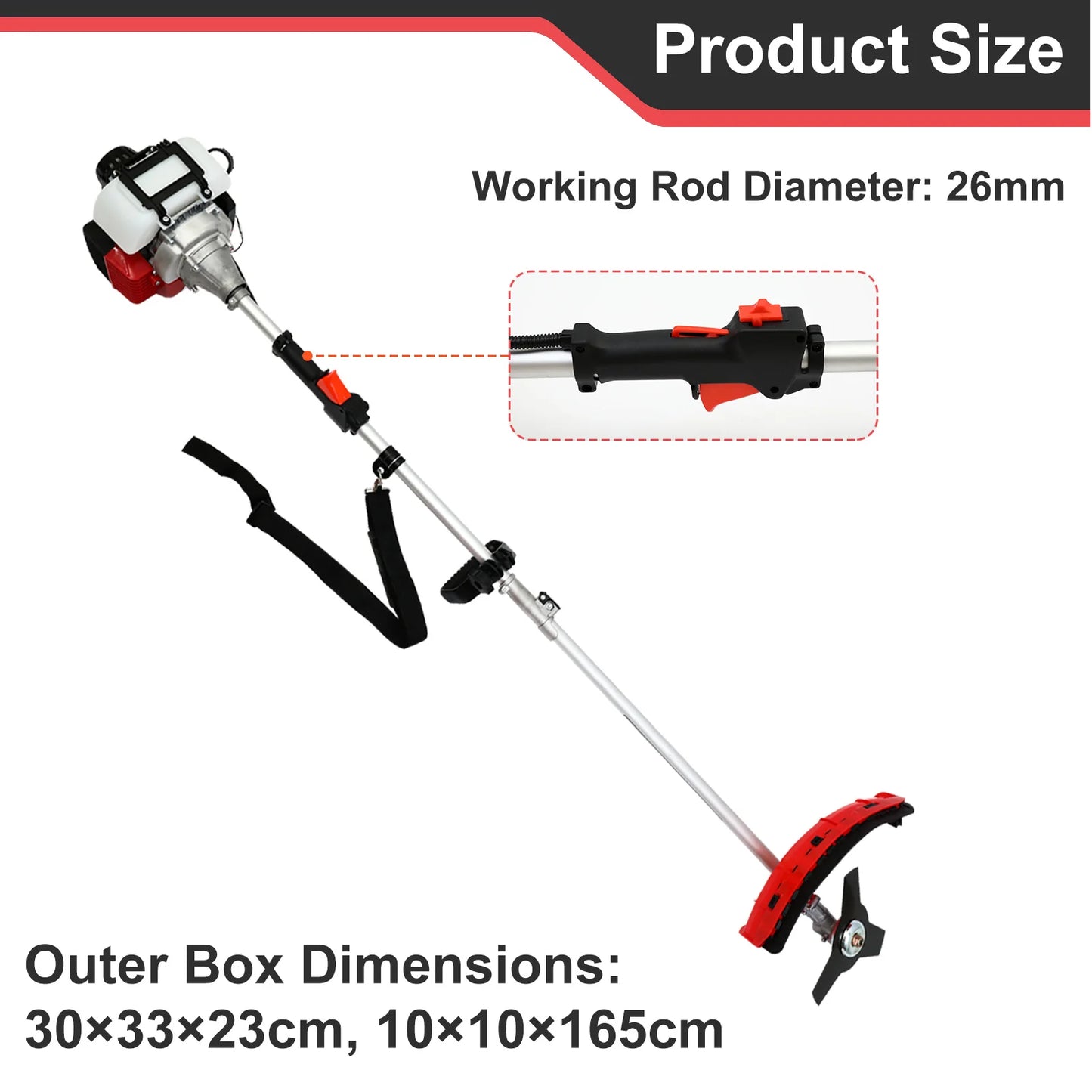 Gas Four Stroke Weed Eater 31cc Straight Shaft Trimmer