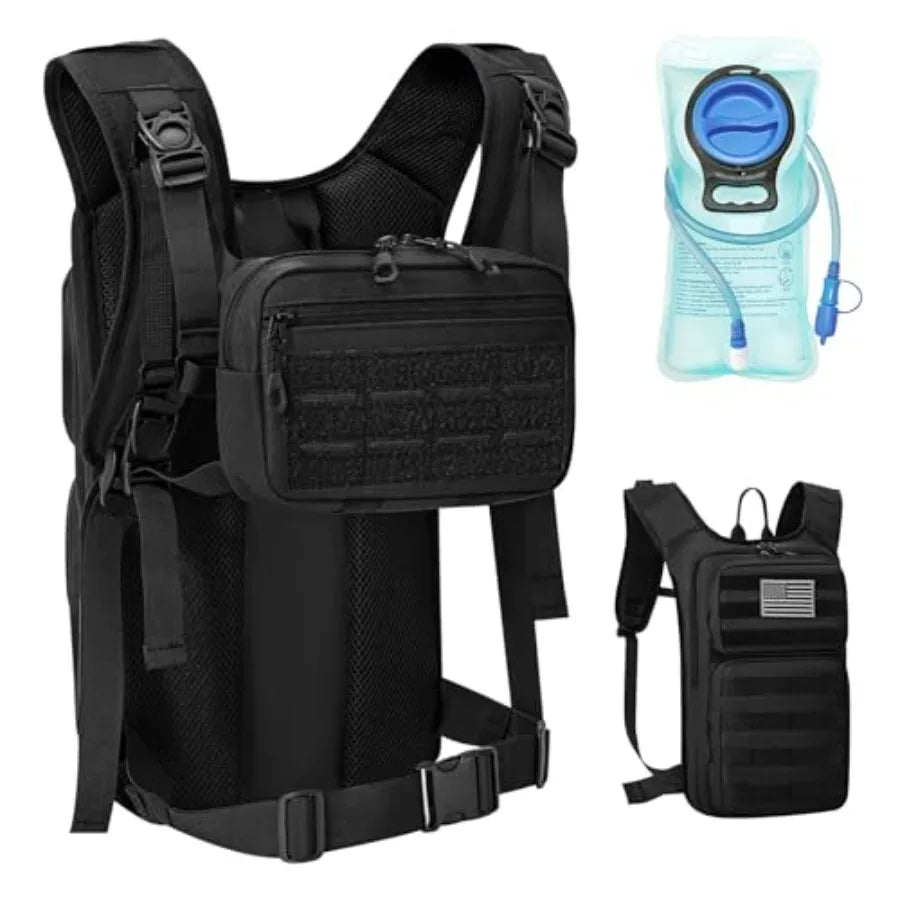 Hydration Backpack With 2L Water Bladder For Outdoor Sports