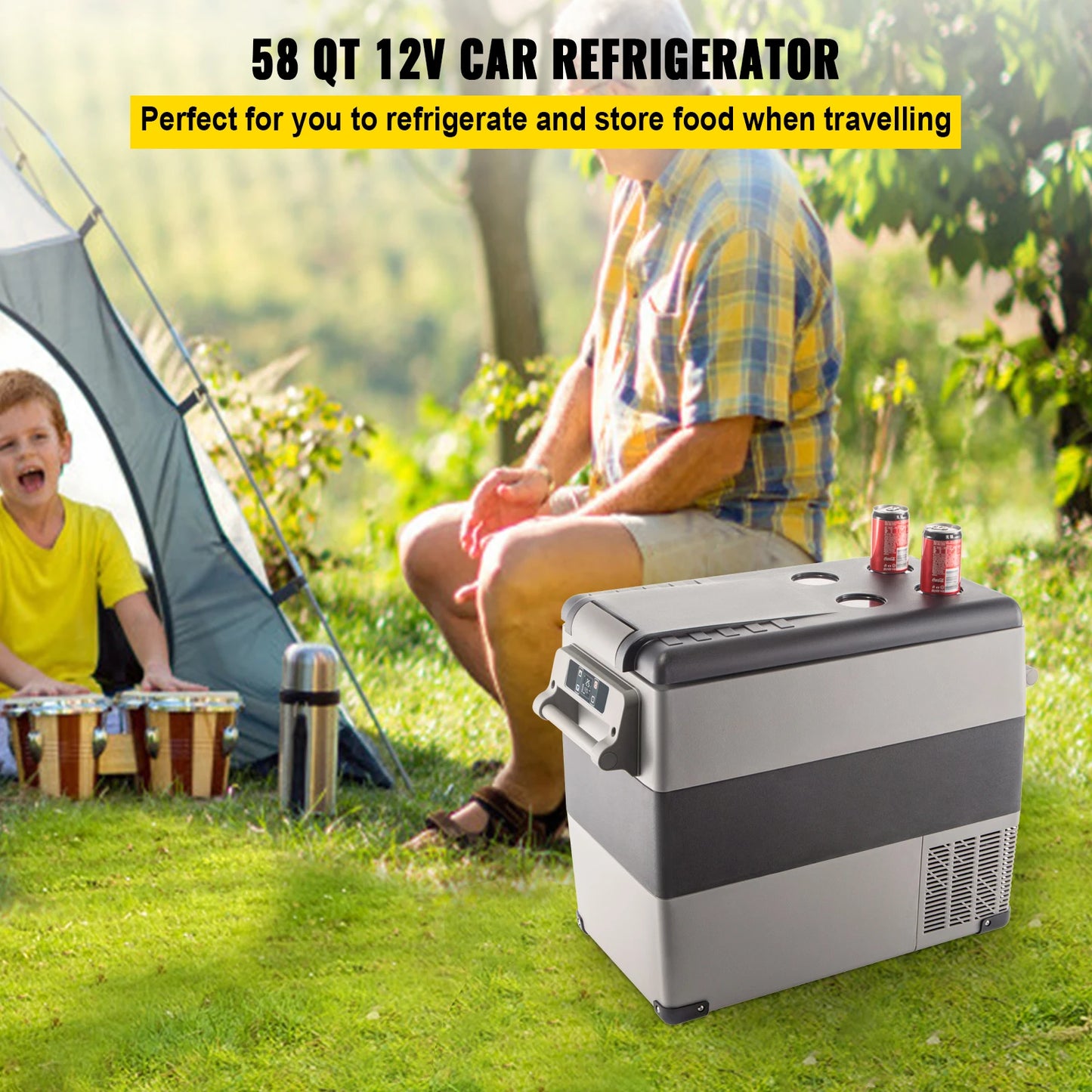 SucceBuy Car Refrigerator Portable Compressor Cooler For Camping