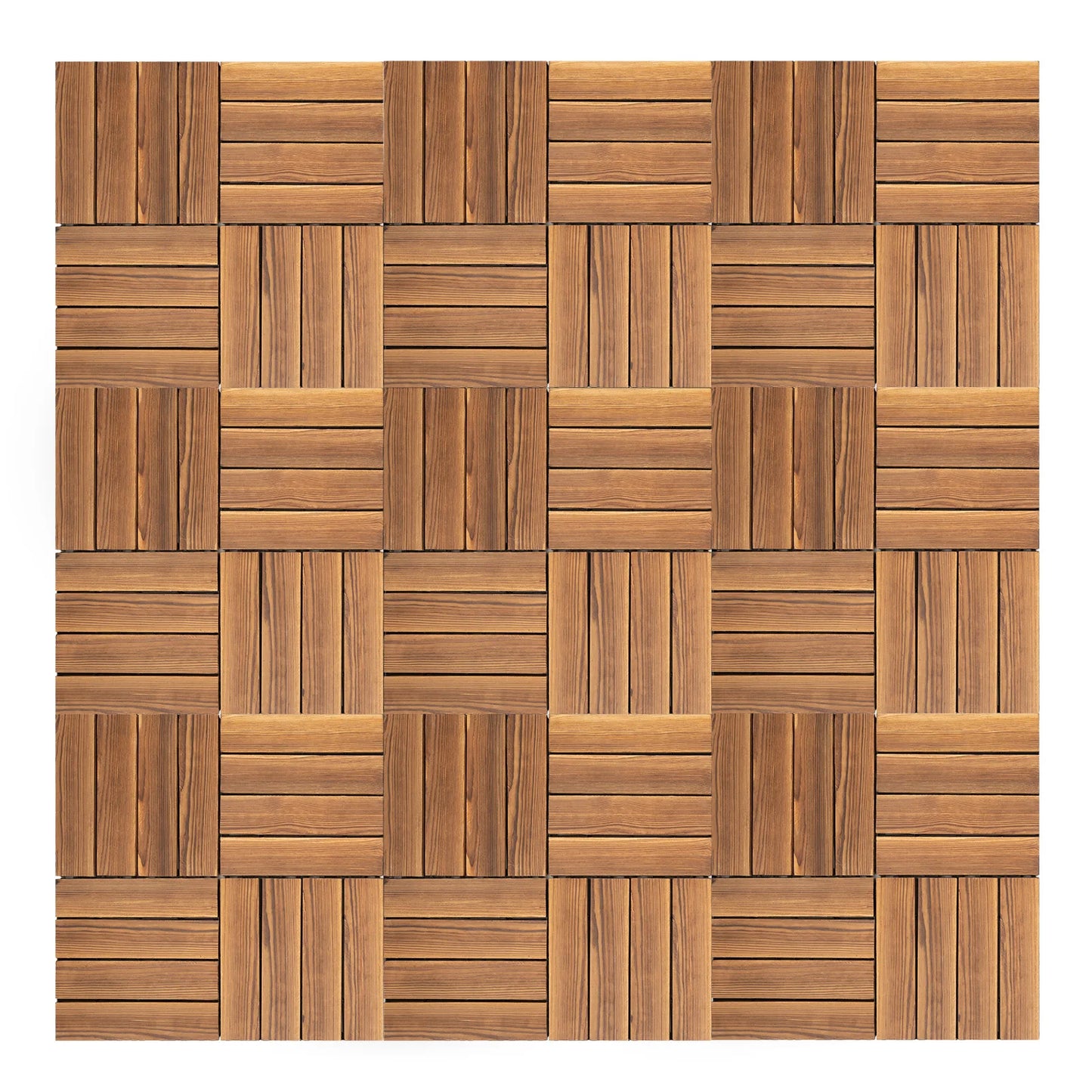 Wood Plastic Composite Interlocking Deck Tiles For Patio Flooring