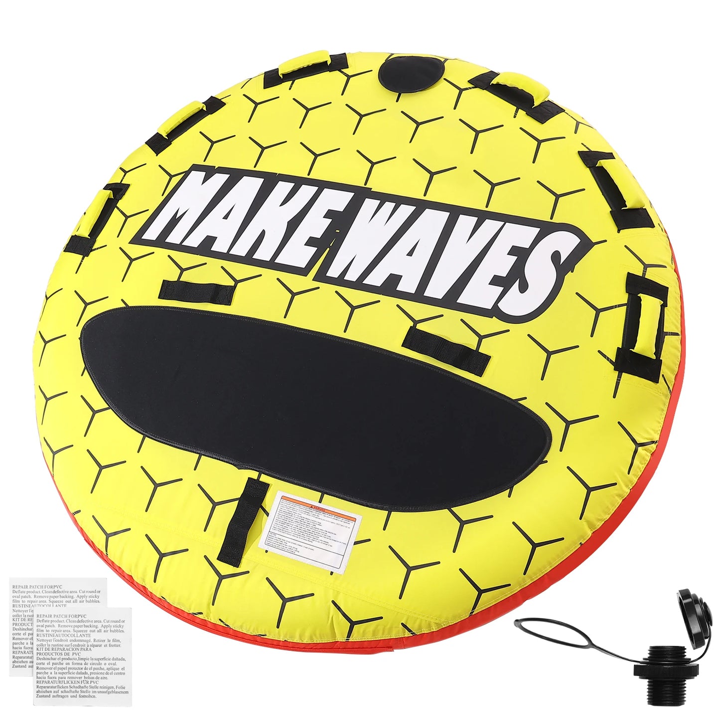 SucceBuy Towable Tube For Boating 1 To 3 People Inflatable