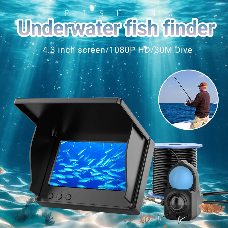 Waterproof Underwater Fishing Camera With HD Night Vision Depth Finder