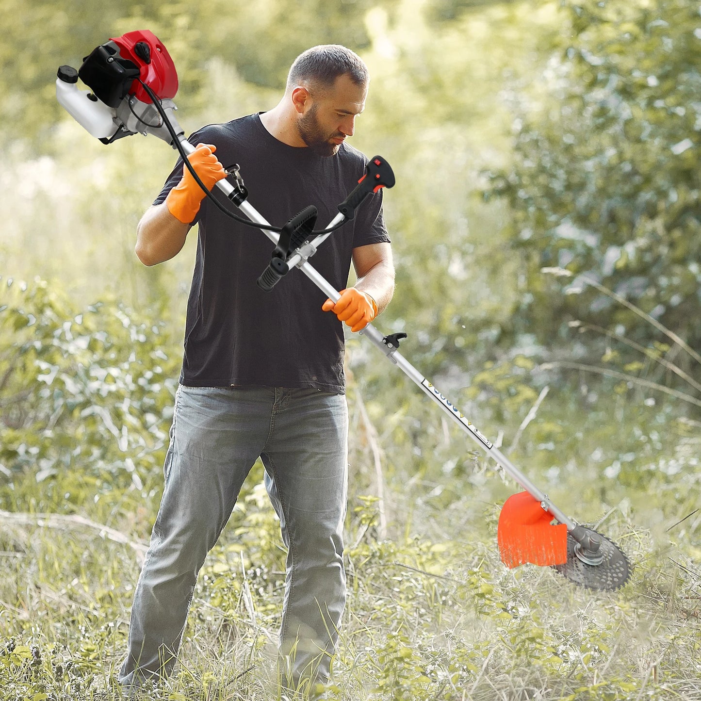 Gas Powered Weed Wacker 4 In 1 Trimmer Edger Cutter