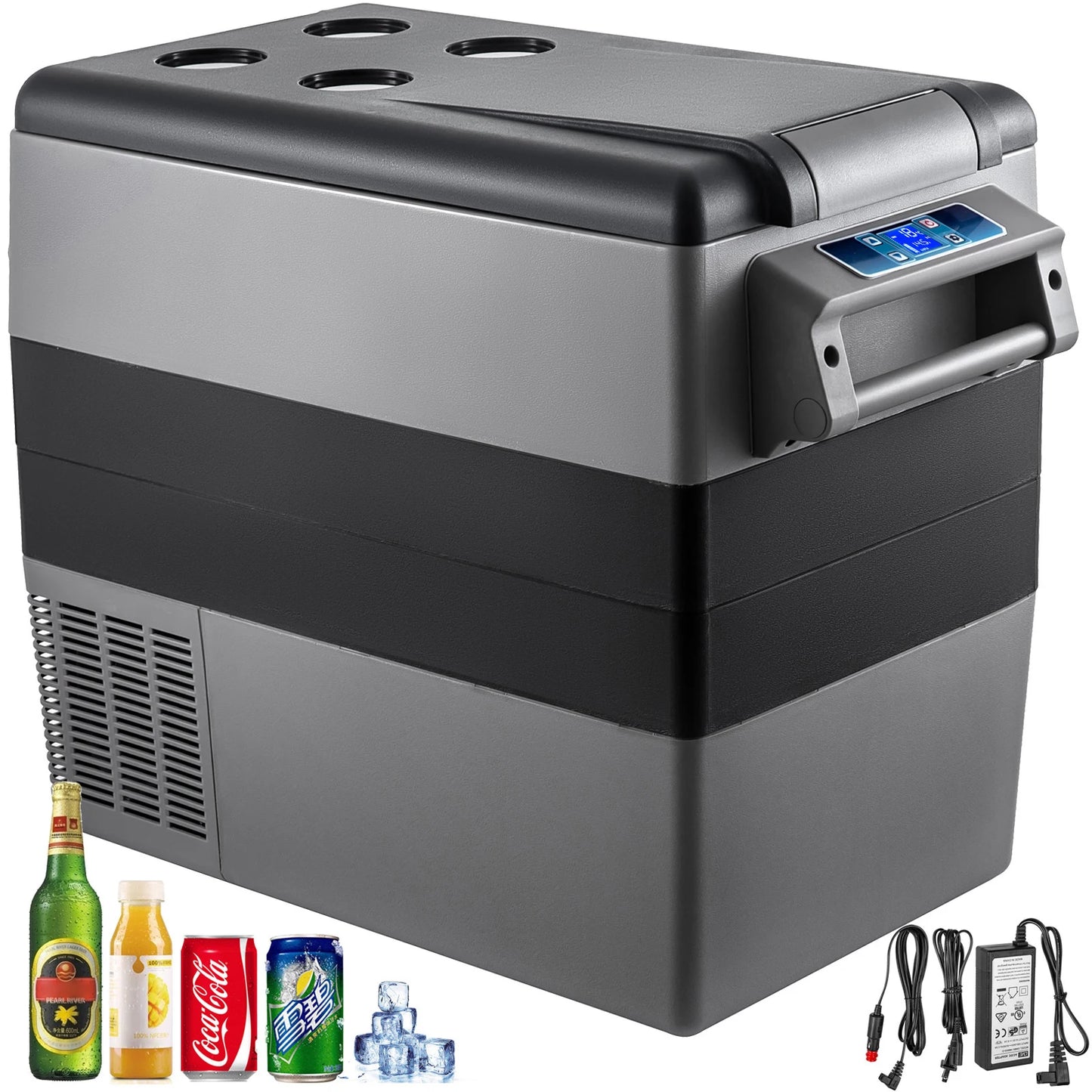 SucceBuy Car Refrigerator Portable Compressor Cooler 110-240V