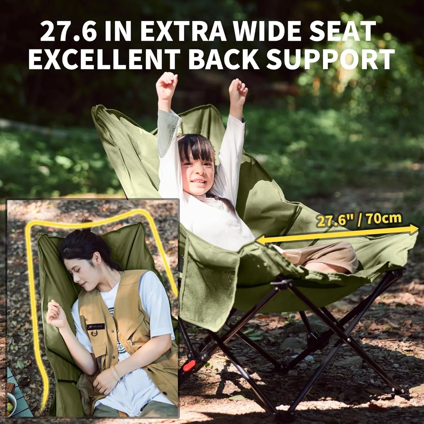 Naturehike High Back Moon Chair For Camping And Outdoor Leisure