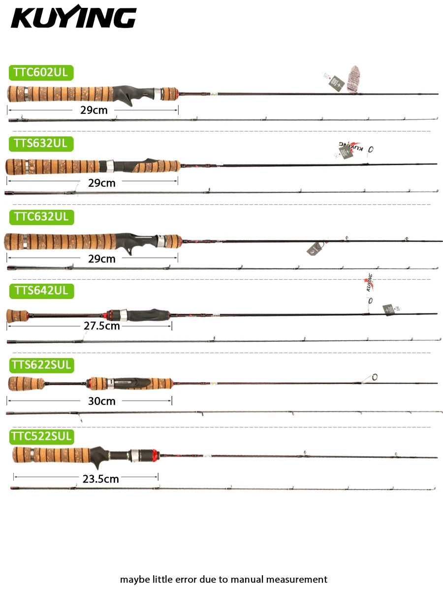 Kuying Teton Spinning Casting Rod For Lure Fishing