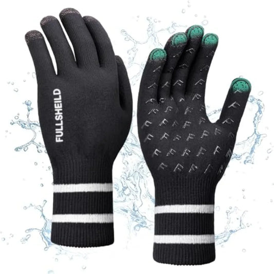 Waterproof Non Slip Touchscreen Knit Gloves For Fishing Hiking Hunting
