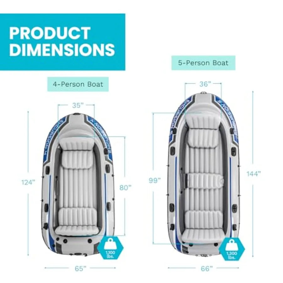 Excursion Inflatable Boat For Water Fishing And Rafting