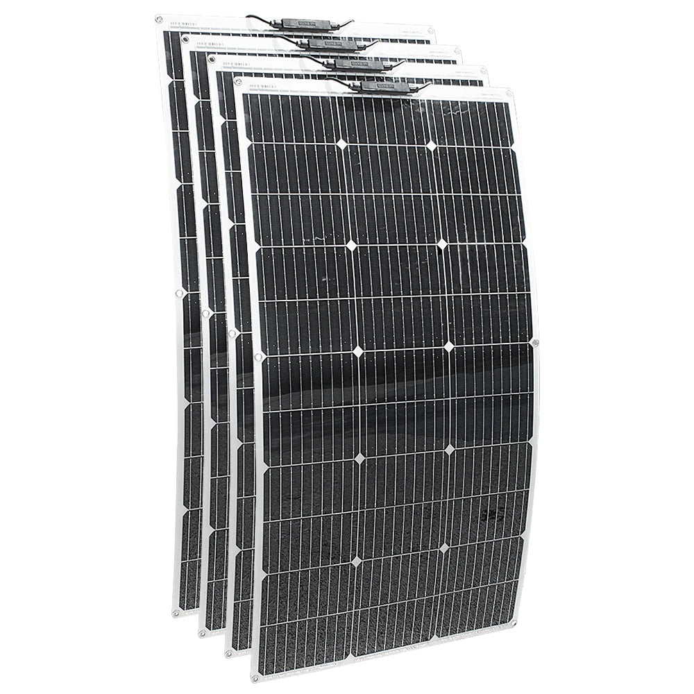 ASUNERGE 400W Flexible Monocrystalline Solar Panel Kit 12V Off Grid
