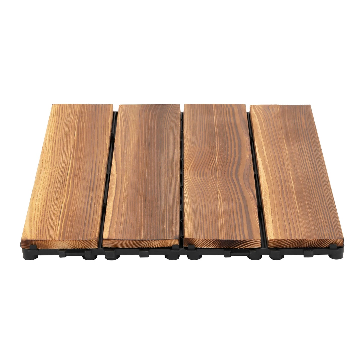 Wood Plastic Composite Interlocking Deck Tiles For Patio Flooring