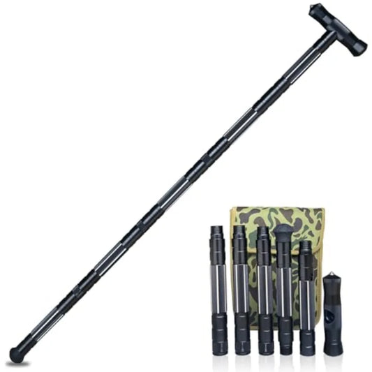 Hiking Tactical Walking Staff Trekking Poles Outdoor Multitool Camping Gear
