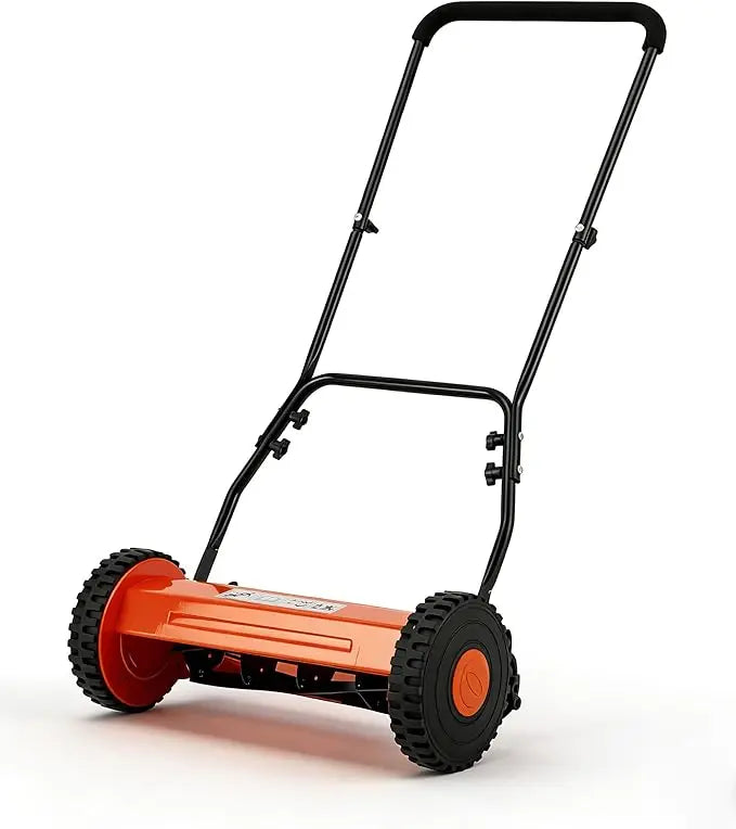 Manual Push Lawn Mower For Yards Portable Walk Behind