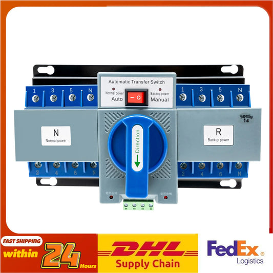 4P 63A Dual Power Automatic Transfer Switch For Generator
