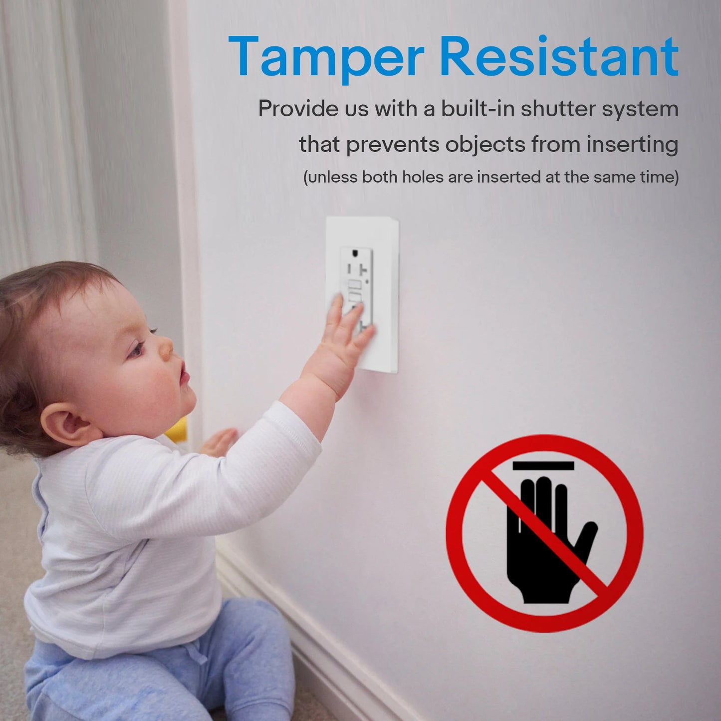 NineLeaf Weather Resistant GFCI Outdoor Wall Outlet With Led Indicator