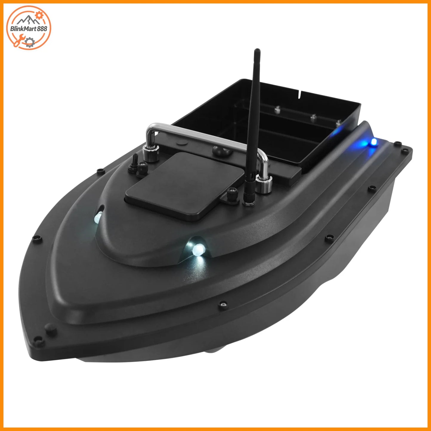 GPS Fishing Bait Boat With Rechargeable Batteries Night Remote Control