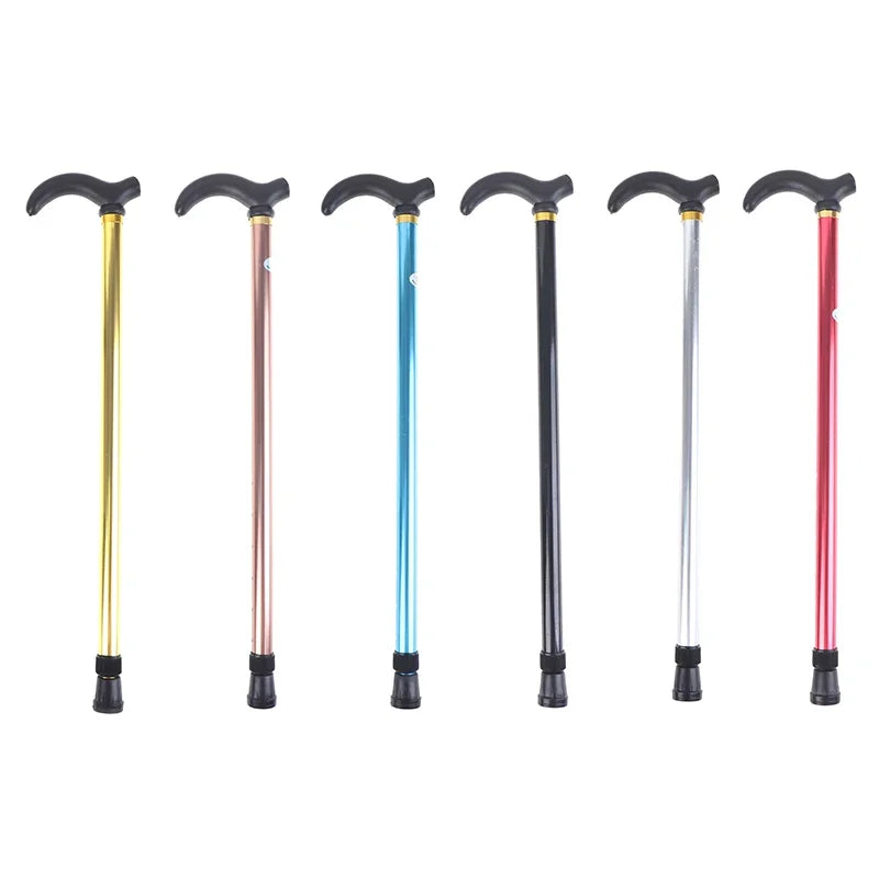 Aluminum Alloy Adjustable Walking Stick Two Section With Anti Skid Handle