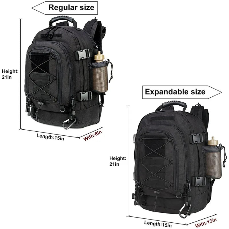 LQARMY Military Tactical Backpack MOLLE Rucksack For Outdoors