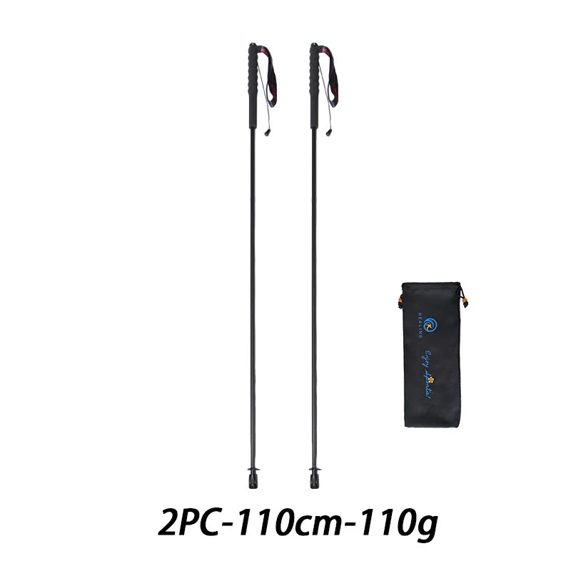 OKHEALING Foldable Carbon Fiber Trekking Poles With Foam Grip