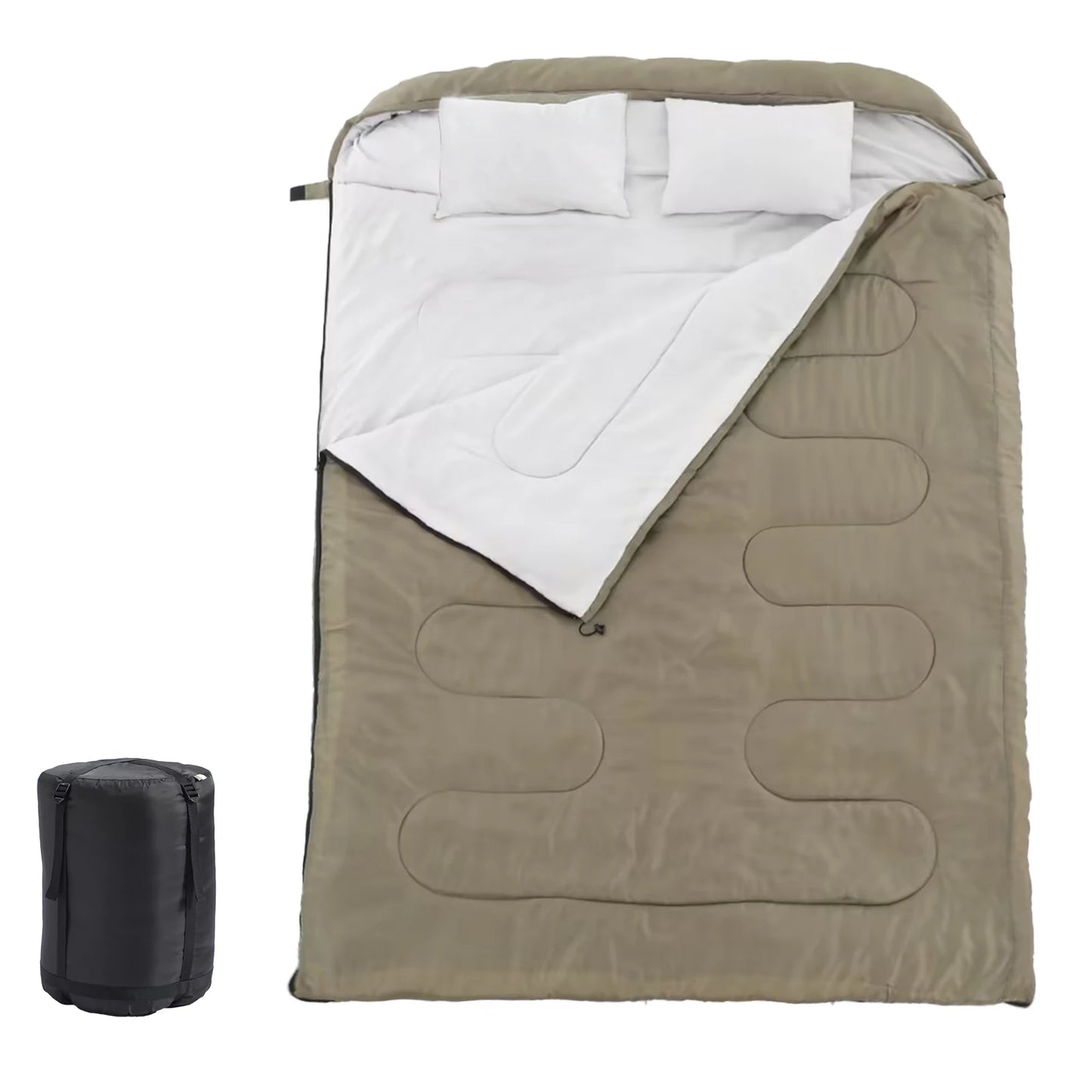 JHK Sleeping Bag For Adults With Pillow Lightweight 3 Season Portable