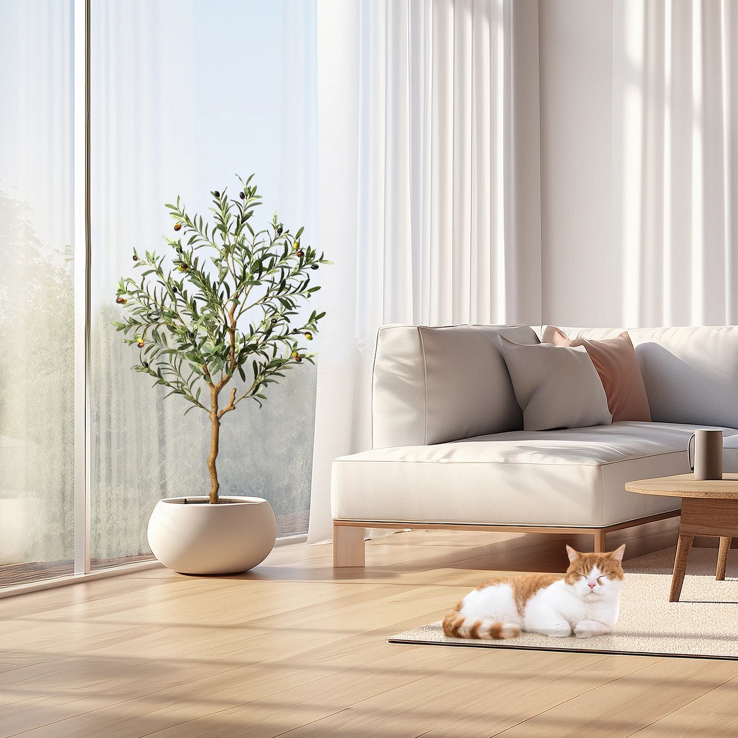 HiMISS Artificial Olive Tree In Pot For Indoor Home Decor