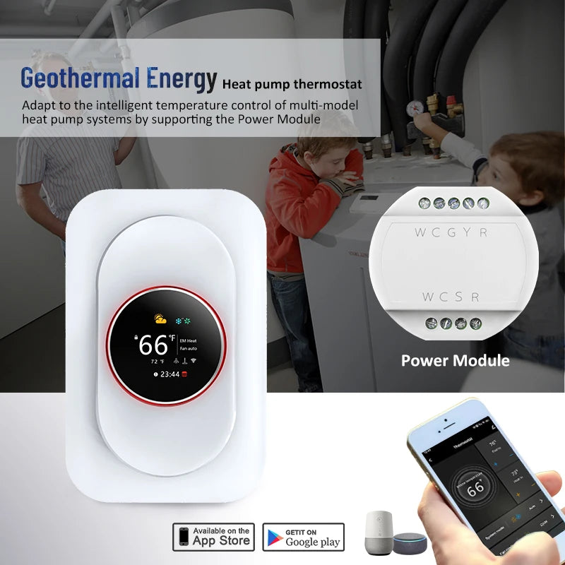 Beca Weekly Programmable Smart Home Thermostat For Floor Heating Alexa