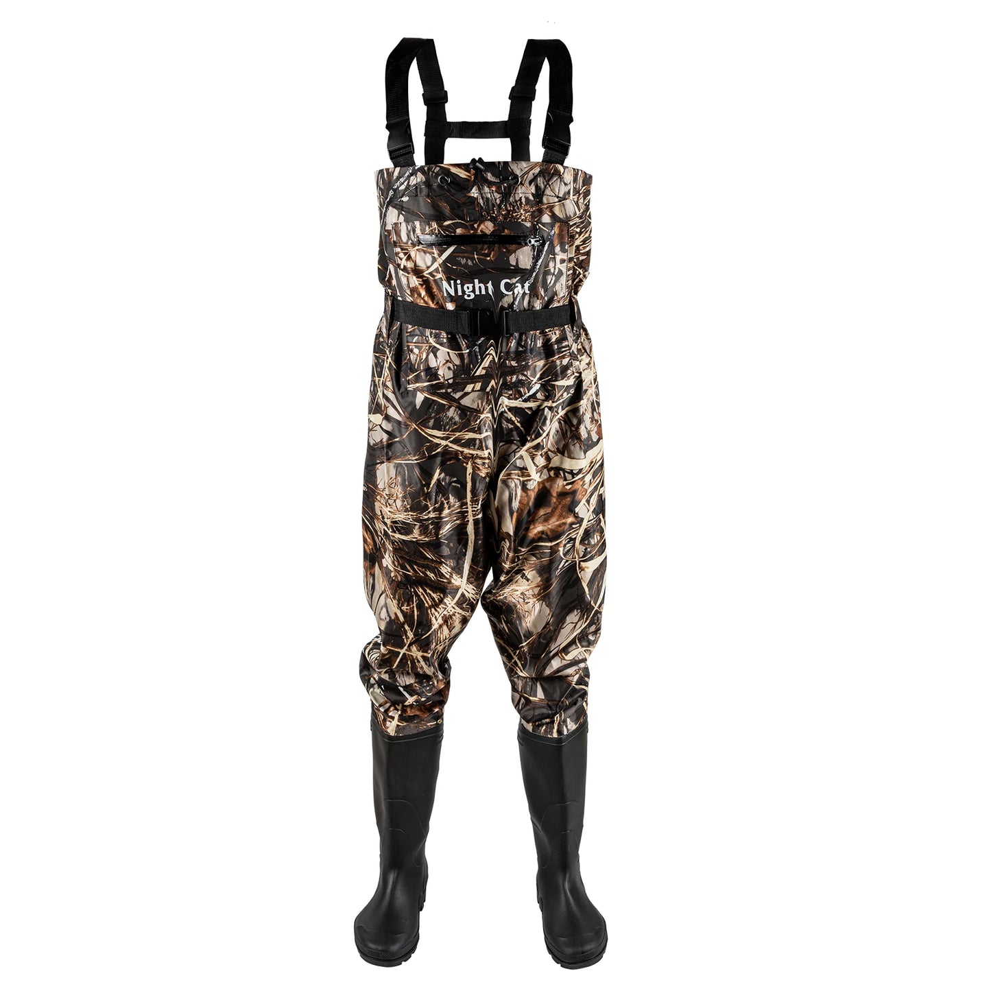 Waterproof Nylon Chest Waders With Boots For Fishing And Hunting