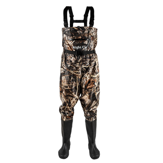 Waterproof Nylon Chest Waders With Boots For Fishing And Hunting