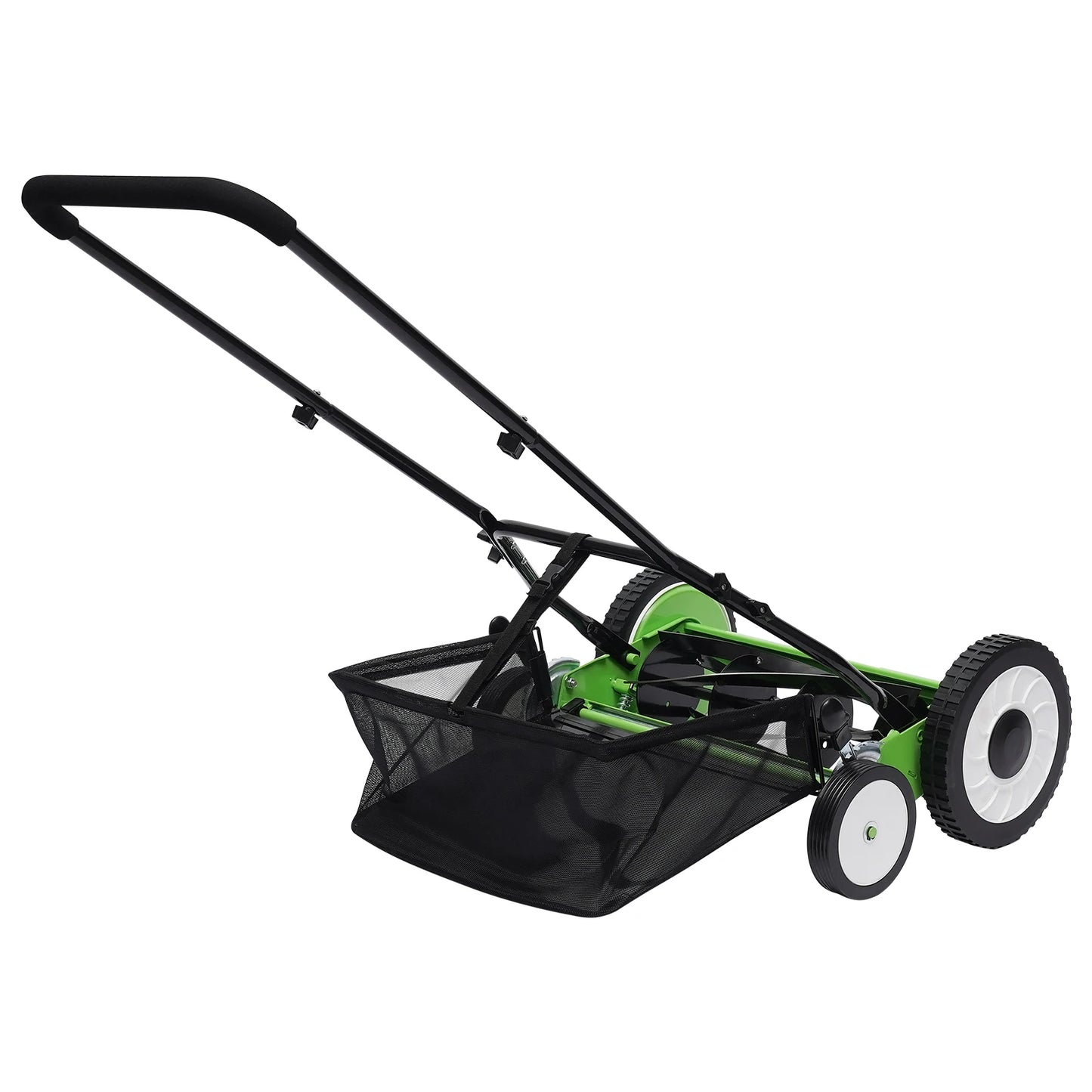 Bymaocar Push Reel Lawn Mower With Grass Catcher And Wheels