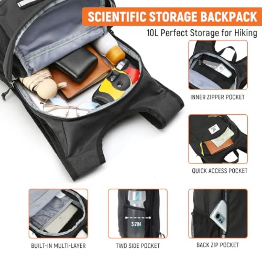 Hiking Backpack Foldable Lightweight Daypack Packable For Travel
