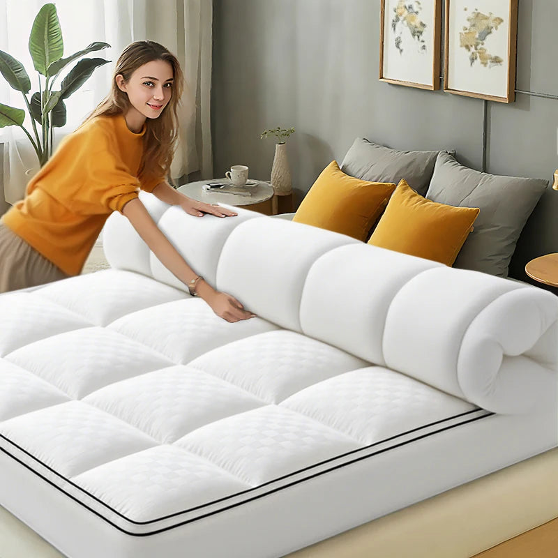 HGETVE Extra Thick Mattress Cover Topper 1000Gsm Cooling Breathable Fitted