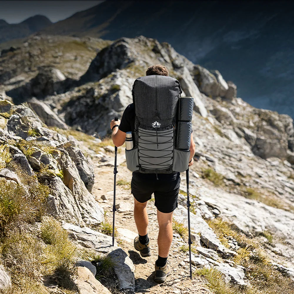 Night Cat Adjustable Collapsible Trekking Pole Lightweight Aluminum Hiking Stick