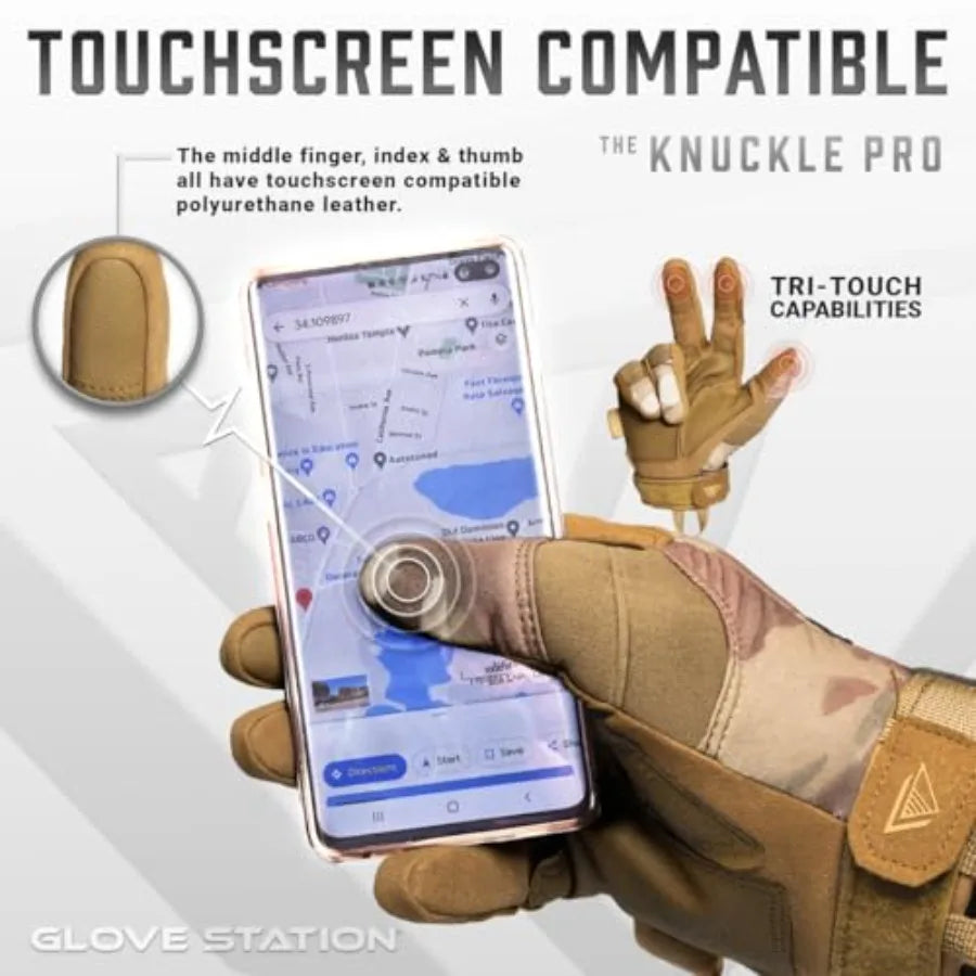Hand Protective Gloves For Men Touchscreen Motorcycle Riding Outdoor Work