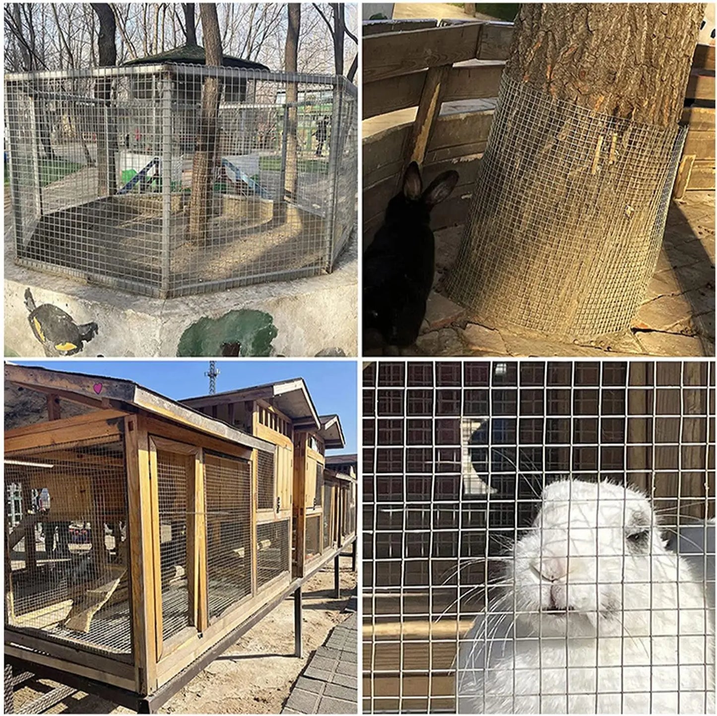 HiMISS Chicken Wire Mesh Roll Galvanized Steel Garden Fencing
