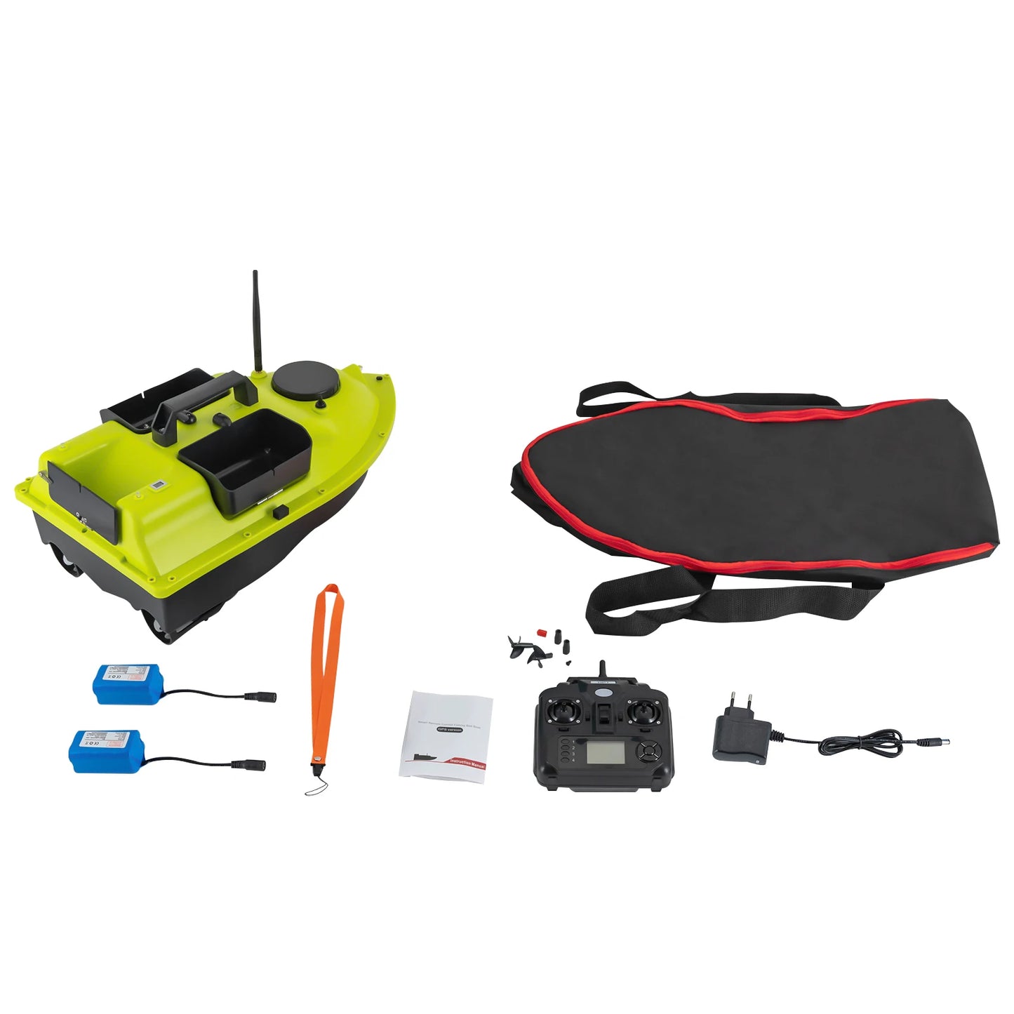 Rechargeable GPS Fishing Bait Boat With Two Batteries 16 Positioning Points