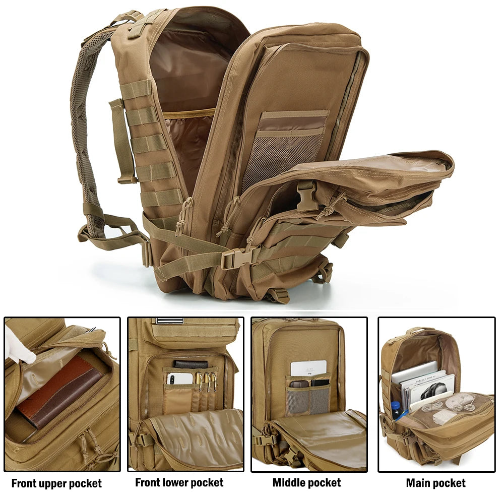 ReFire Gear Unisex Tactical Backpack Molle Pack EDC for Trekking Camping