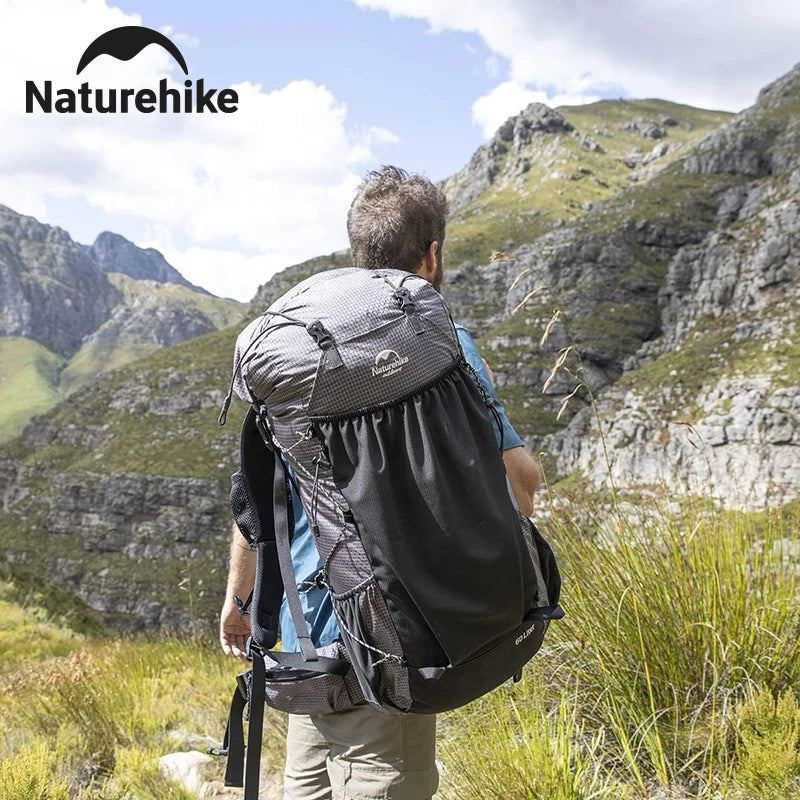 Naturehike Rock Outdoor Backpack Large Capacity Rain Cover Hiking Bag