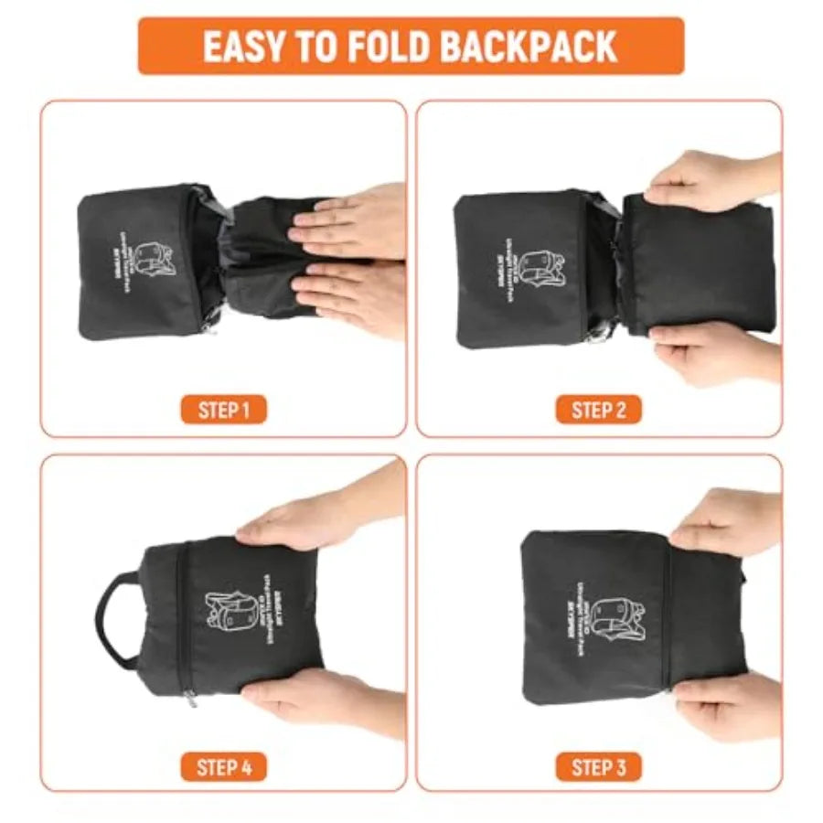Hiking Backpack Foldable Lightweight Daypack Packable For Travel