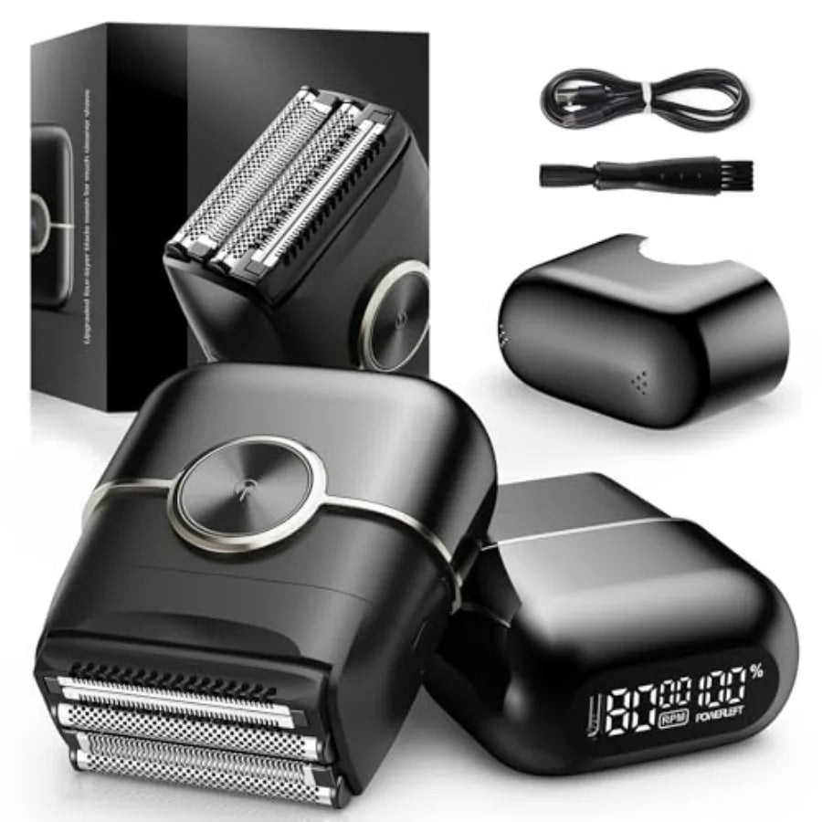 Mini Foil Shaver For Men Four Floating Blades Travel