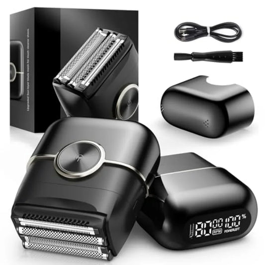 Mini Foil Shaver For Men Four Floating Blades Travel