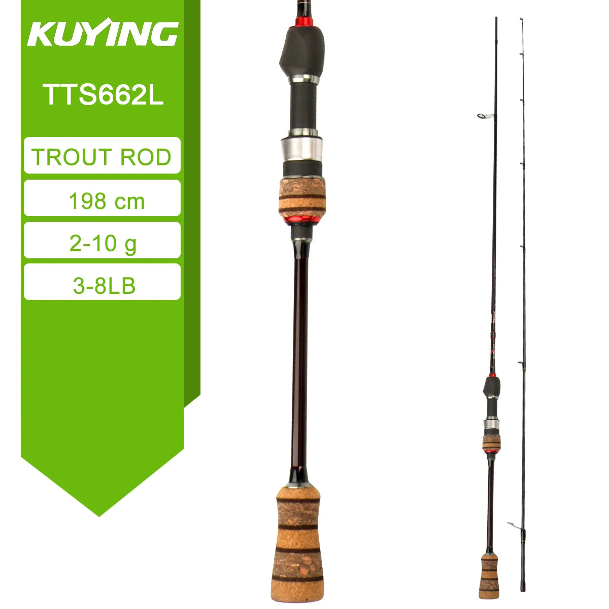Kuying Teton Spinning Casting Rod For Lure Fishing