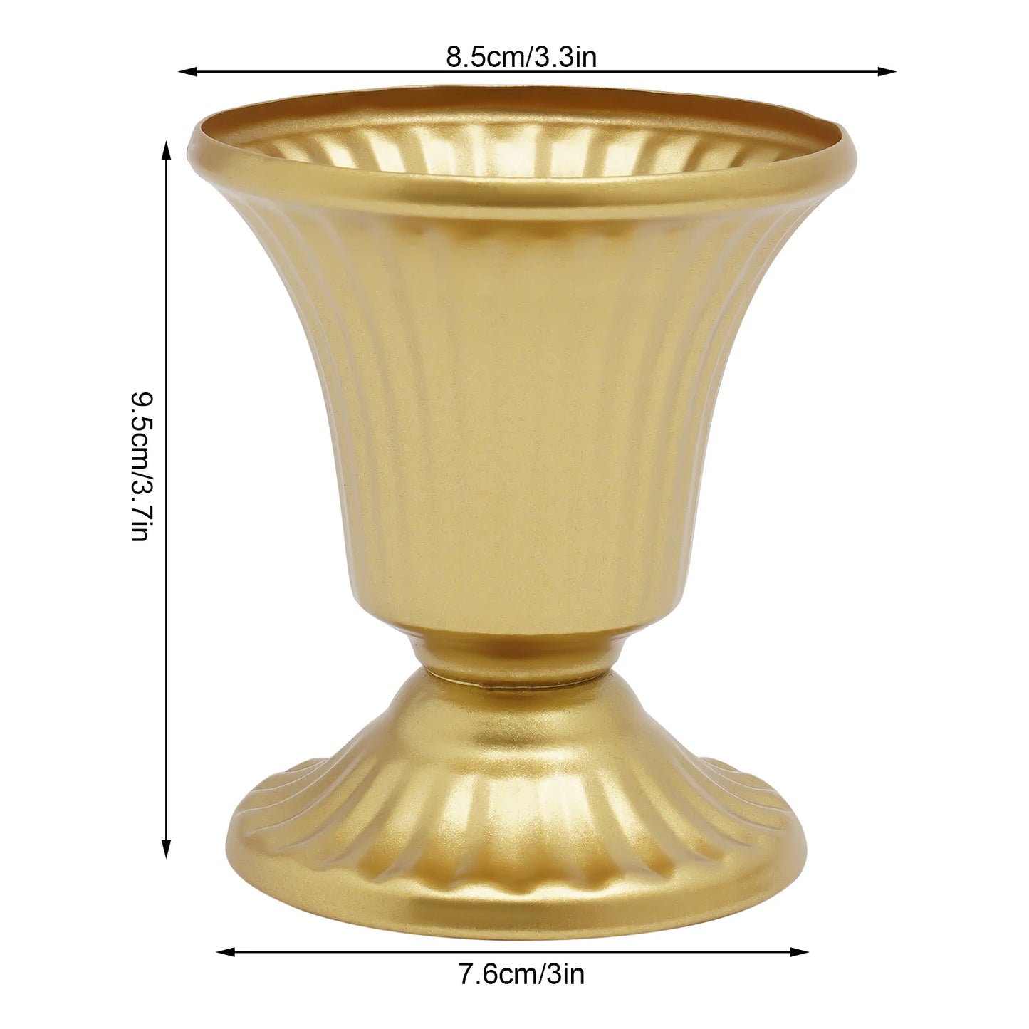 10 Pcs Iron Trumpet Vases Set For Wedding Centerpieces