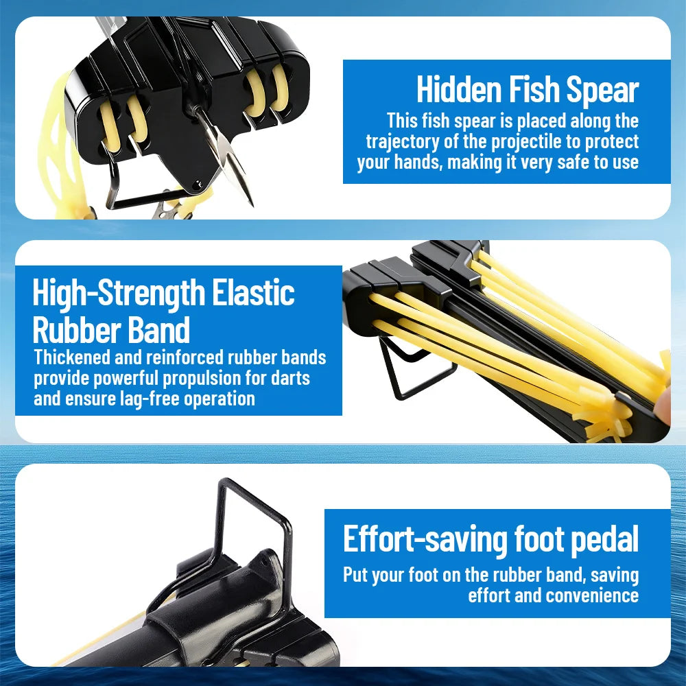 Aluminum Fishing Slingshot Rod With Reel Portable Long Distance Tool