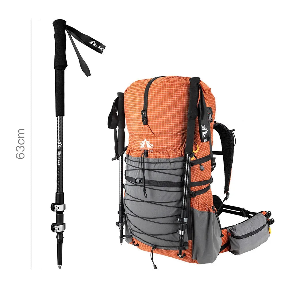 Night Cat Adjustable Collapsible Trekking Pole Lightweight Aluminum Hiking Stick